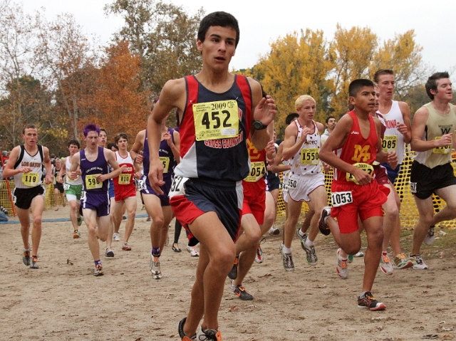 2009 CIF XC Boys D2-052.JPG - 2009 California CIF Cross Country Championships, Woodward Park, Fresno, California